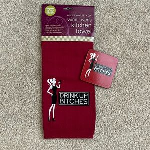 Kitchen towel and coaster!